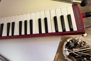 eine Melodica von oben